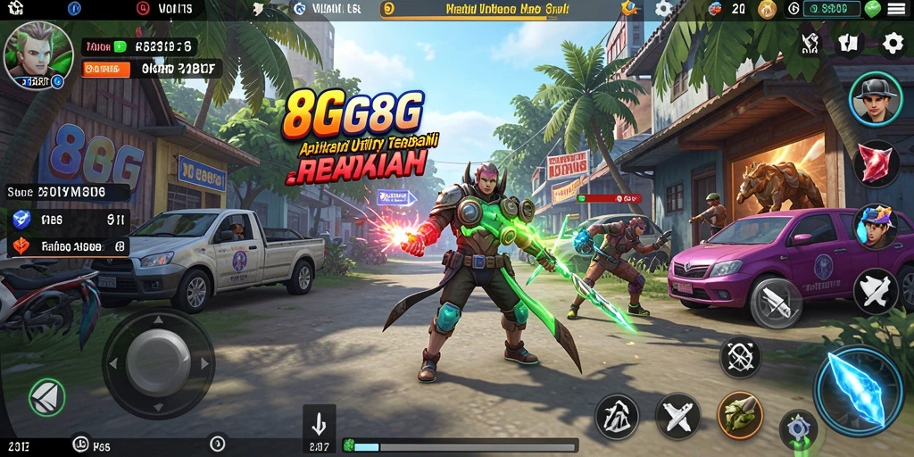 Tampilan utama <strong>8G8G</strong> dengan fitur Utility yang menarik.