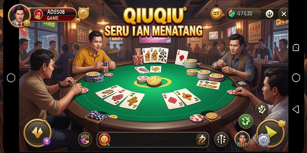 Tampilan gameplay QiuQiu yang menarik dan seru.