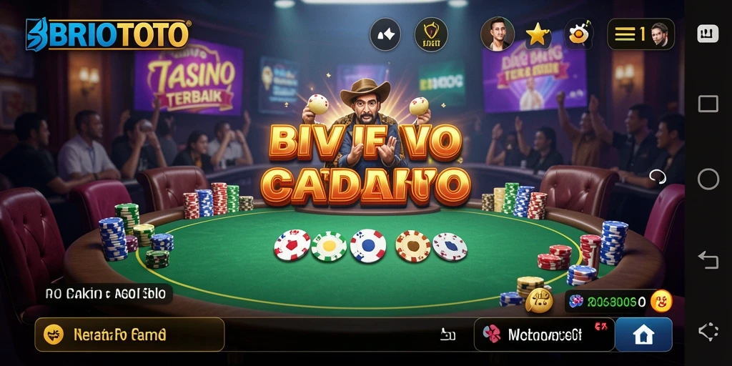 Tampilan gameplay seru di BRIOTOTO dengan dealer langsung.