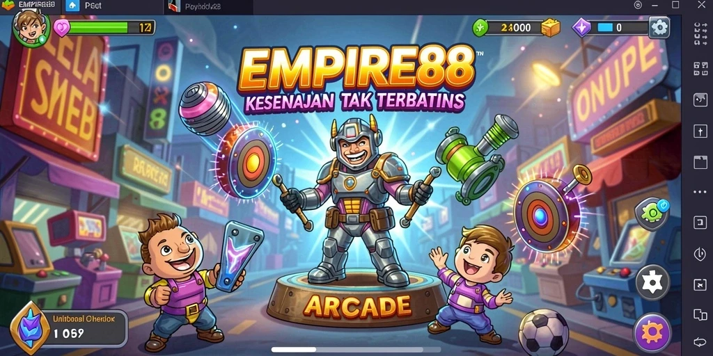 Screenshot utama EMPIRE88 menunjukkan gameplay seru dan menantang.
