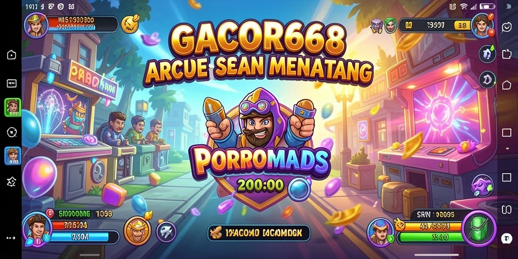 Screenshot GACOR668 menampilkan momen gameplay menegangkan dalam arcade.