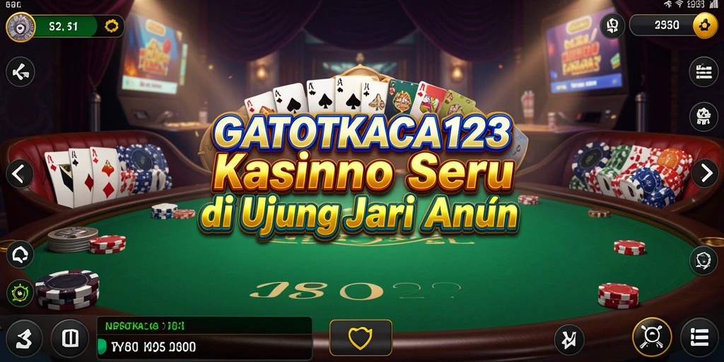 Tampilan menarik dari gameplay Kasino GATOTKACA123 yang mendebarkan.