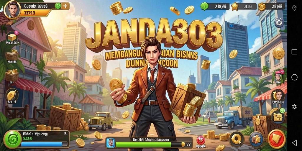 Tampilan gameplay menarik dari JANDA303 dalam membangun bisnis.