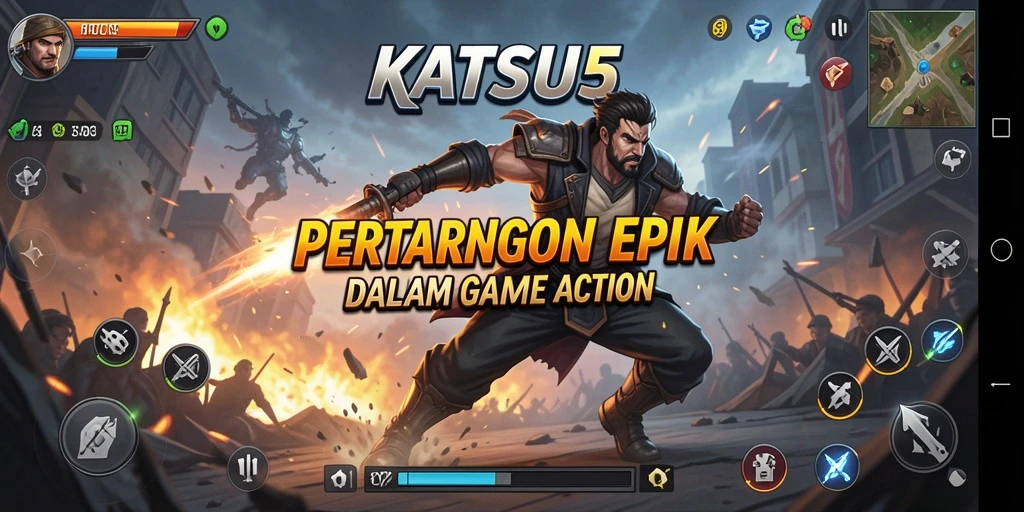 Gameplay KATSU5 yang intens dan grafis mengesankan.