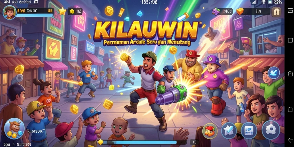 Tampilan gameplay KILAUWIN yang penuh warna dan seru.