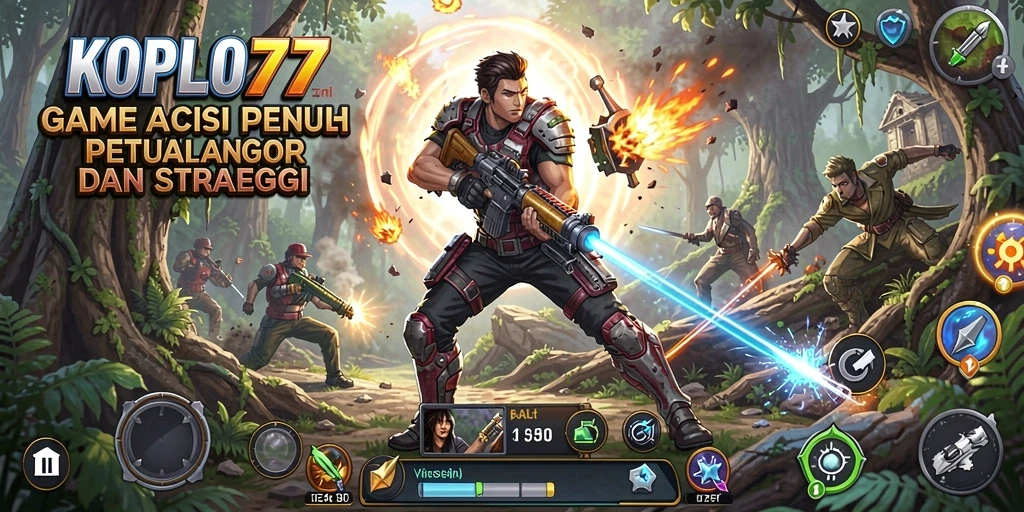 Tampilan gameplay <strong>KOPLO77</strong> yang penuh aksi dan menegangkan.