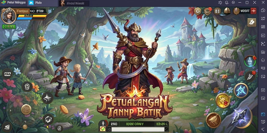 Tampilan gameplay ARPG yang epik dengan aksi menarik di PT89.
