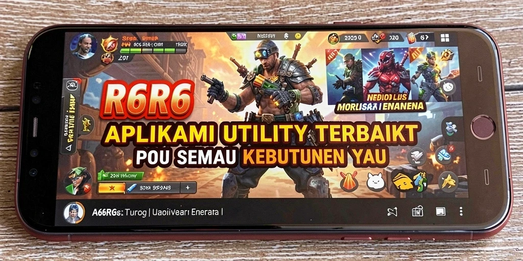 Tampilan antarmuka aplikasi R6R6 yang intuitif dan user-friendly.