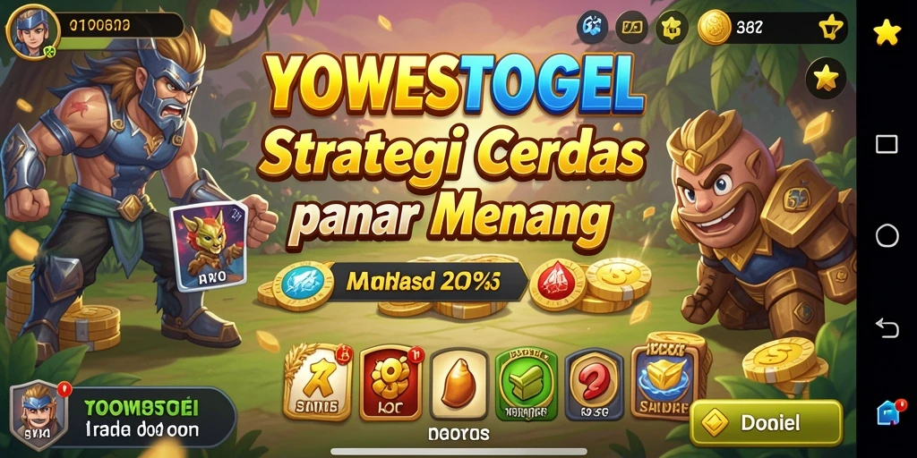 Tampilan aksi mendebarkan dalam gameplay YOWESTOGEL.